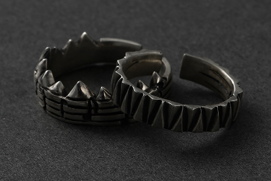 Sophisticated Silver Couple Rings