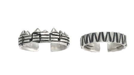 Sophisticated Silver Couple Rings
